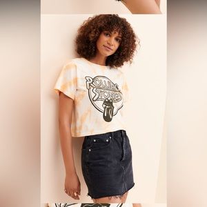 Agolde Gia Denim black skirt